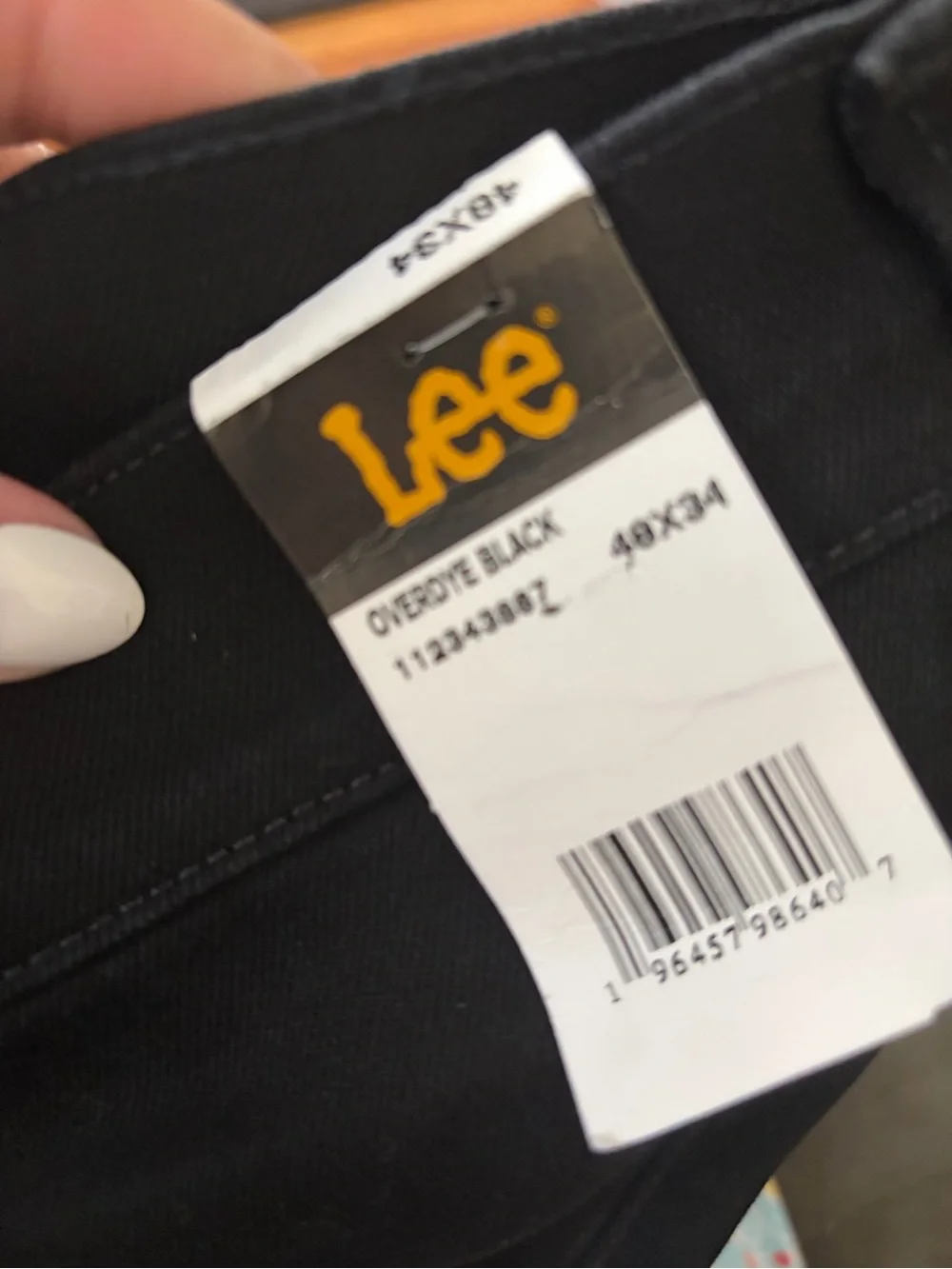 Lee Black Jeans with Branded Tag